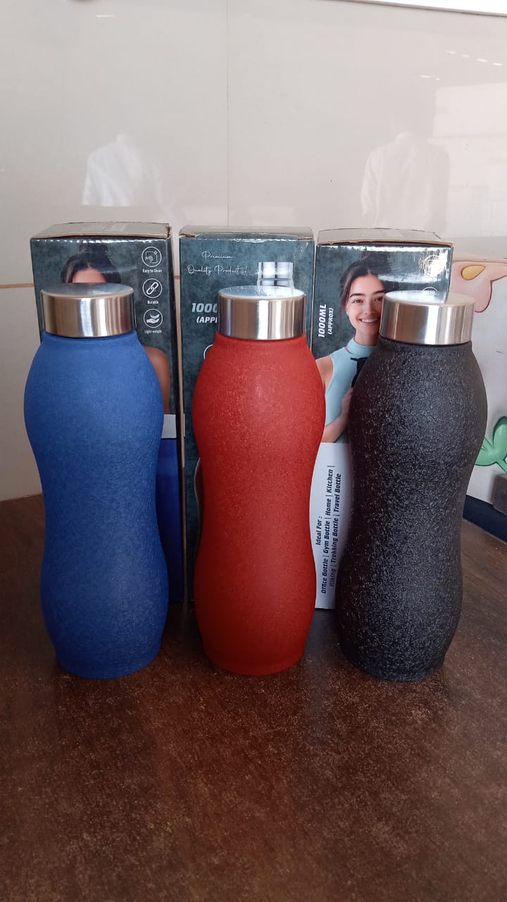 Stainless Steel Water Bottle (1000ML / Mix Colour / 1 Pc / Crocodile) Signature kart