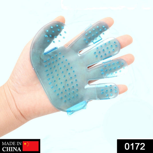 Rubber Pet Cleaning Massaging Grooming Glove Brush signaturekarts