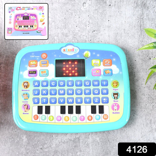 Learning Educational Computer Kids Piano Laptop with LED Screen & Music Signature kart