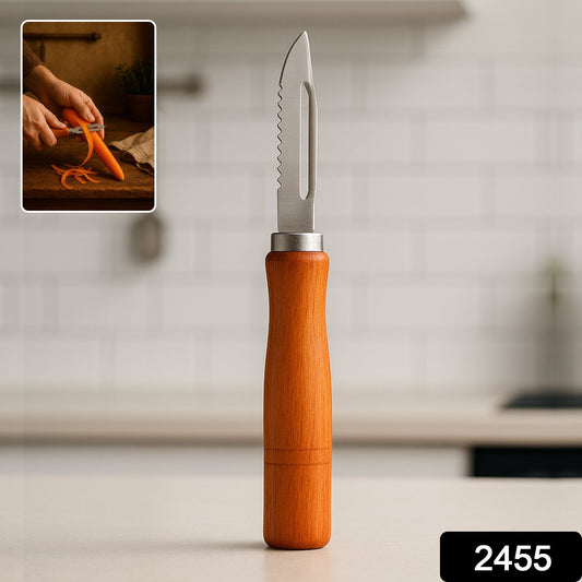 Wooden Handle and Stainless Steel Vegetable Peeler Signature Kart