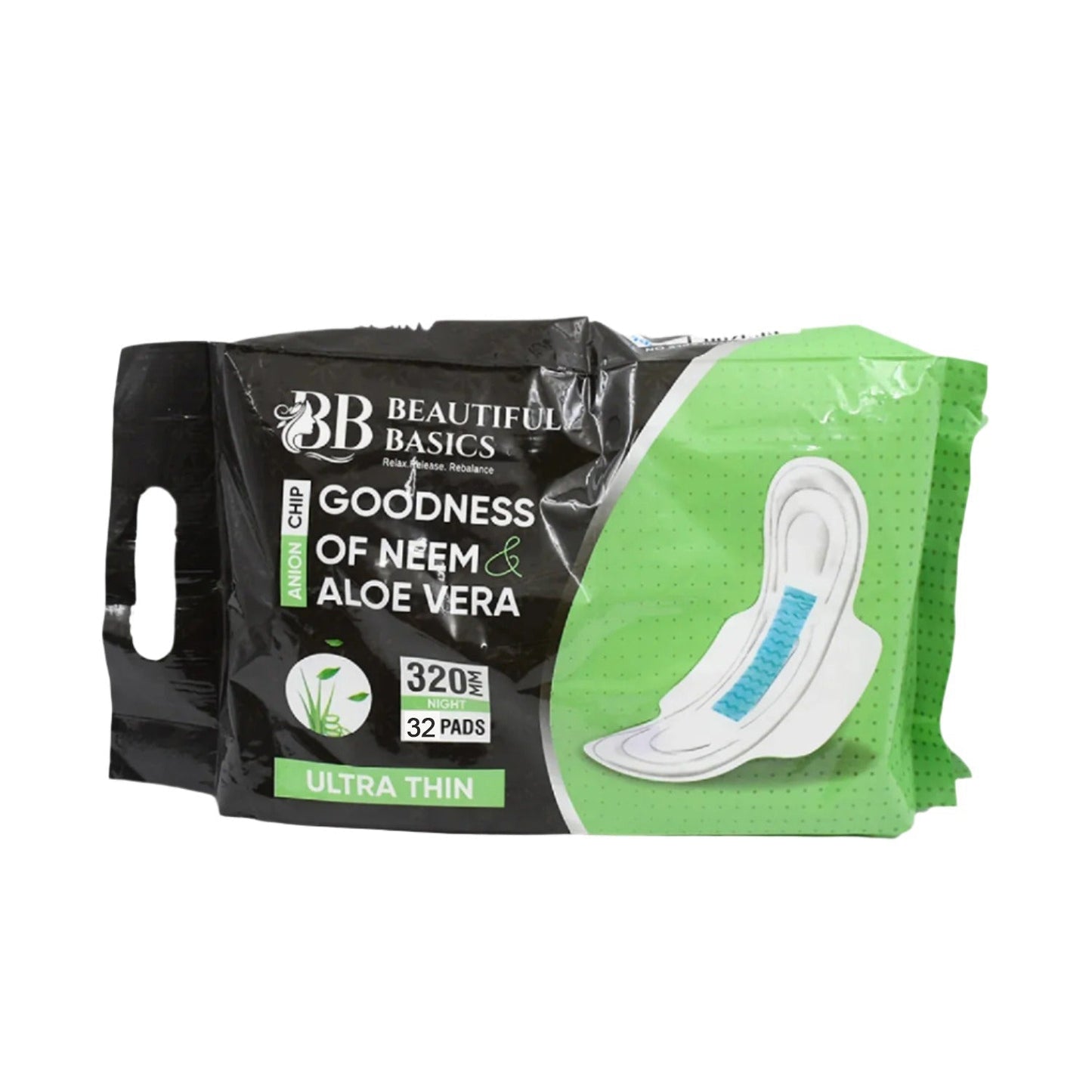 Ultra Thin Sanitary Pads with Neem & Aloe Vera (32 Pads) signaturekarts
