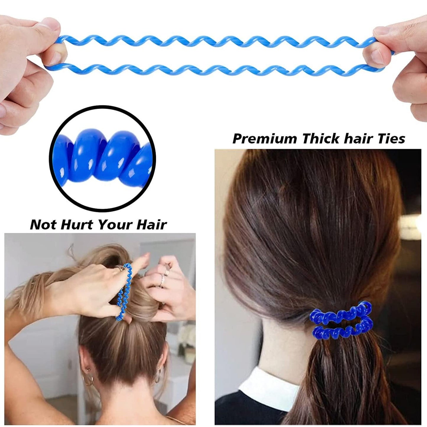 Telephone Wire Hair bands Pack of 2 Pc / Multicolour), Hair accessories signaturekarts