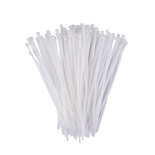 3.2×200 MM Nylon Self-Locking Cable Ties – Heavy Duty Zip Wire Tie (Pack of 100, Black) Your Brand