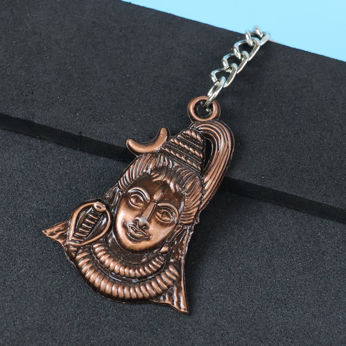 Lord Shiva & Adiyogi Metal Keychain Set (2 Pc Mix Design signaturekarts