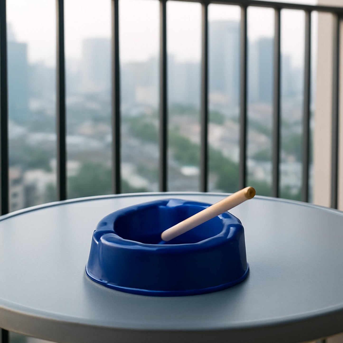 Oblivion Dark Blue Plastic Ashtray (1 pc) Signature Kart