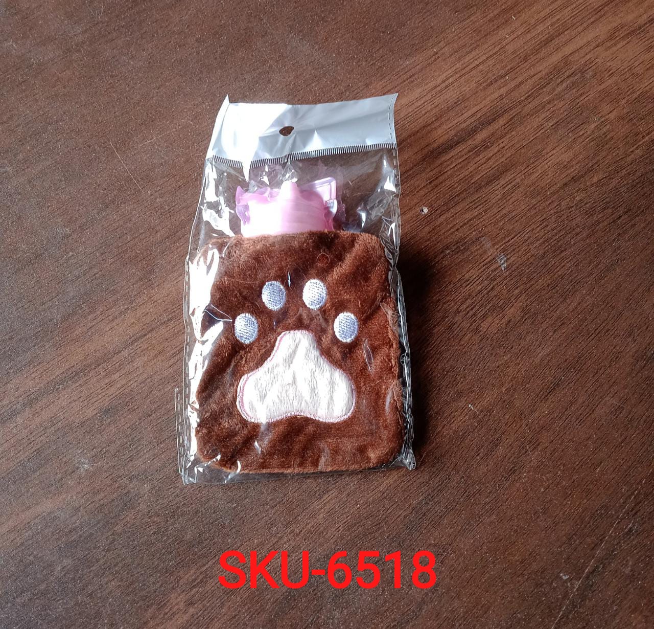 Paw Print Small Hot Water Bag with Cover for Pain Relief signaturekarts