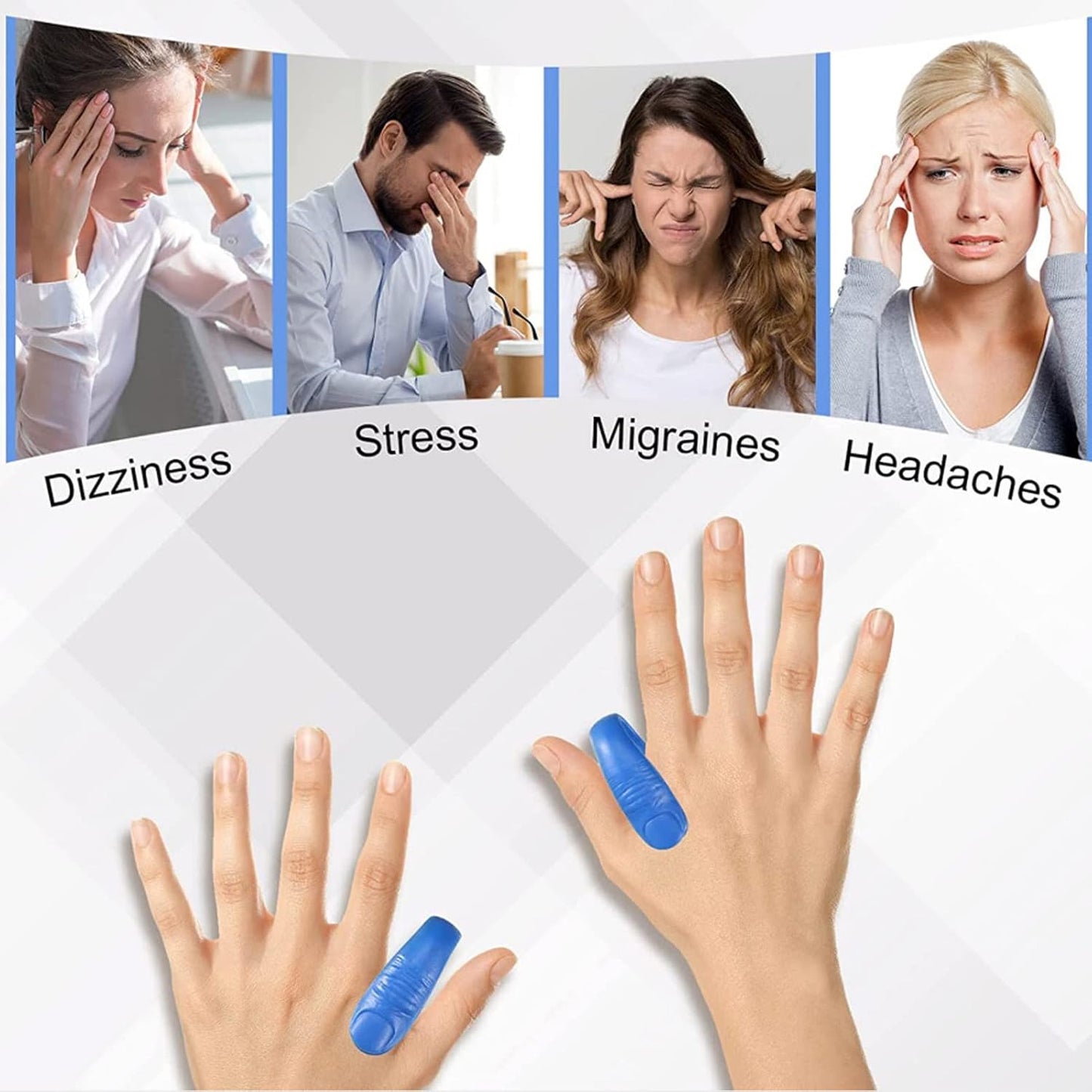 Sugar Control Acupressure Hand Pressure Point Clip Migraine Relief Clip (1 Pc) Signaturekarts