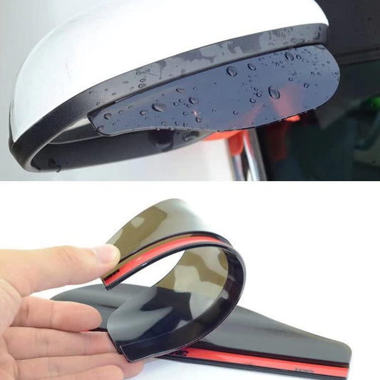1 Pair Mirror Rain Protector Car Rearview Mirror Rain Blades Car Back Mirror Eyebrow Rain Cover Car Rearview Mirror Eyebrow Covers Flexible Protection Rainproof Decoration Accessories (2 Pcs set) signaturekarts