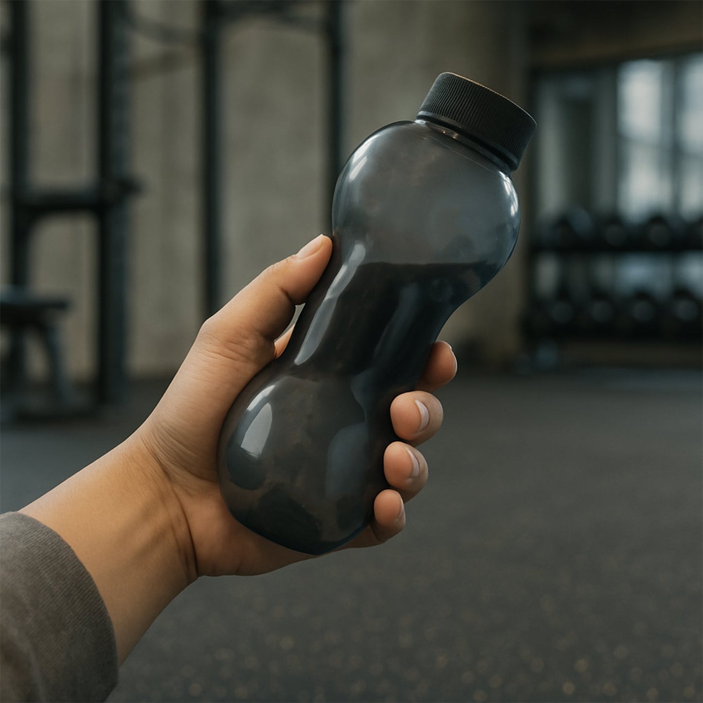 Dumbbell Water Bottle Gym Water Bottle Use For School , Gym , Office Use (550 ml) signaturekarts