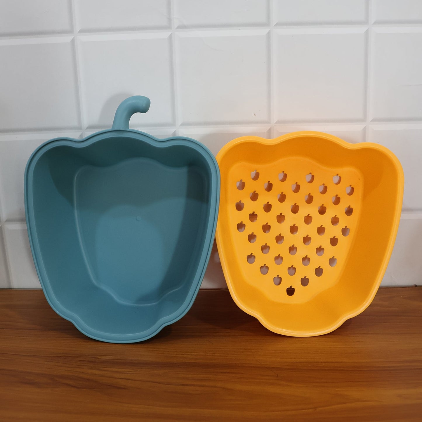 Pepper-Shape 2-in-1 Washing Bowl - (1 Pc) signaturekarts