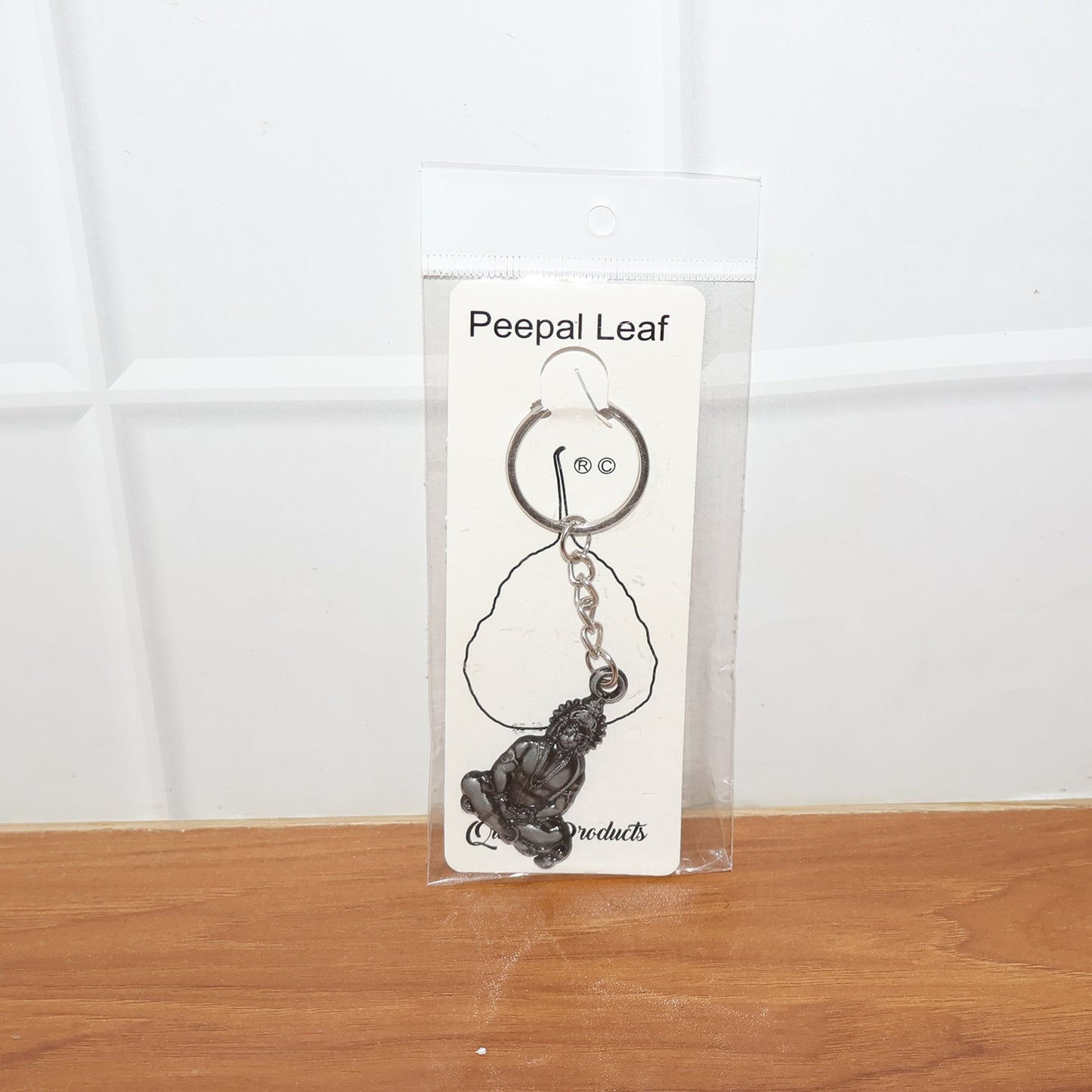 Premium Spiritual Hanuman Ji Sitting Pose Metal Keychain (1 Pc) The Morsignaturekarts