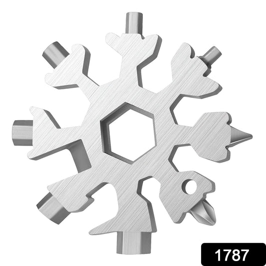 Durable 18-in-1 Snowflake Multi-Tool – Bottle Opener & Screwdriver Wrench Kit signaturekarts