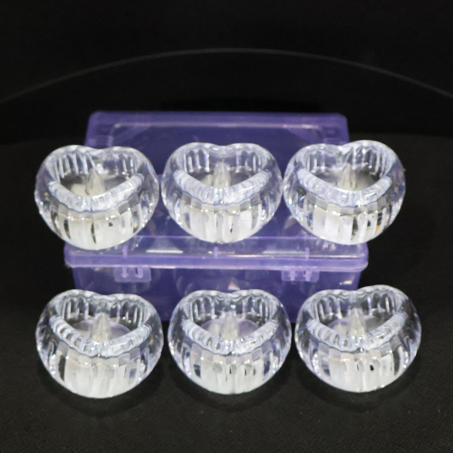 LED Crystal Tealight Decorative Flameless Candles (6 Pc) signaturekarts