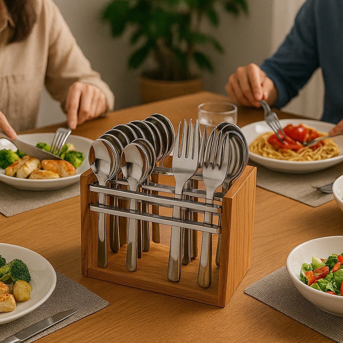 Apex Premium Stainless Steel Cutlery Set (24 Pc) Signature kart