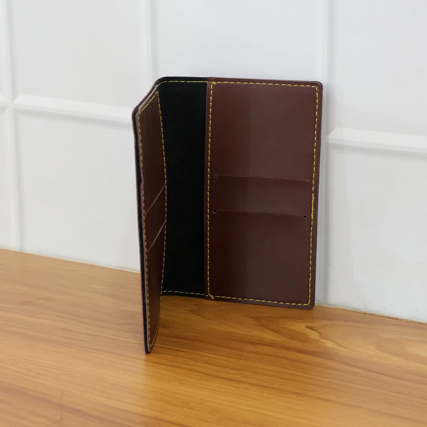 PU Leather Multipurpose Card Holder & Slim Travel Wallet (1 Pc) The Morsignaturekarts