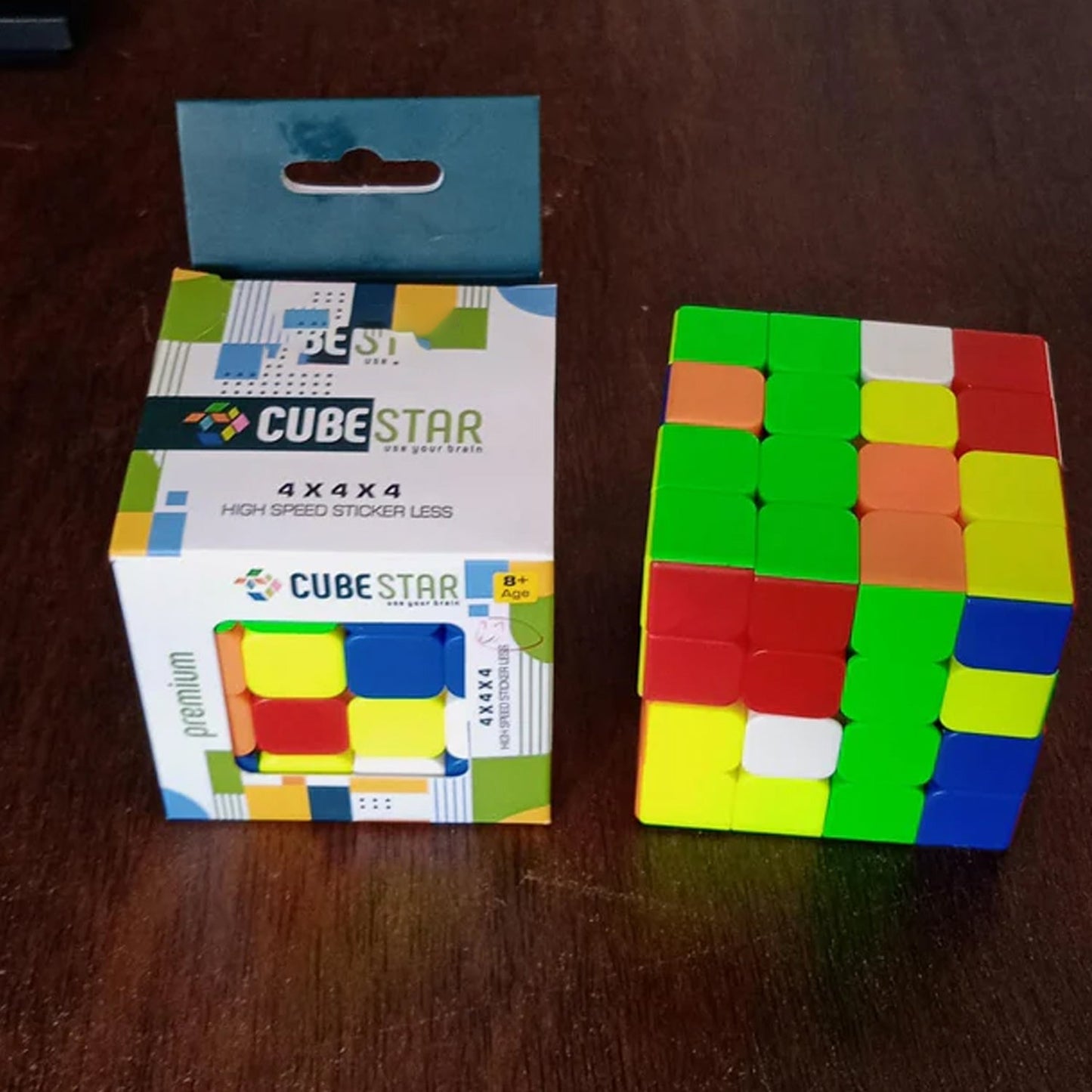 Small 4×4×4 High Speed Stickerless Magic Cube Puzzle Toy for Kids and Adults signaturekarts