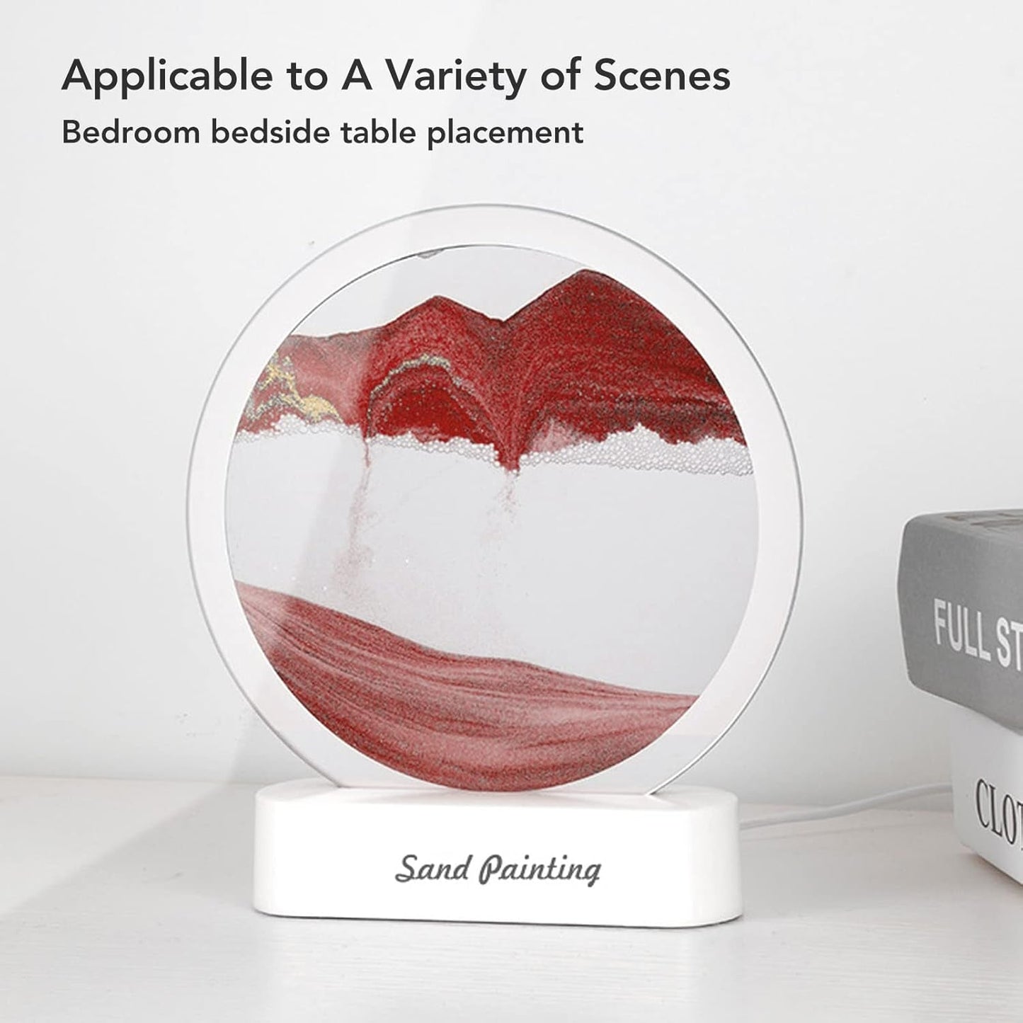 3D Liquid motion Display With LED Light (1 Pc) Signaturekarts