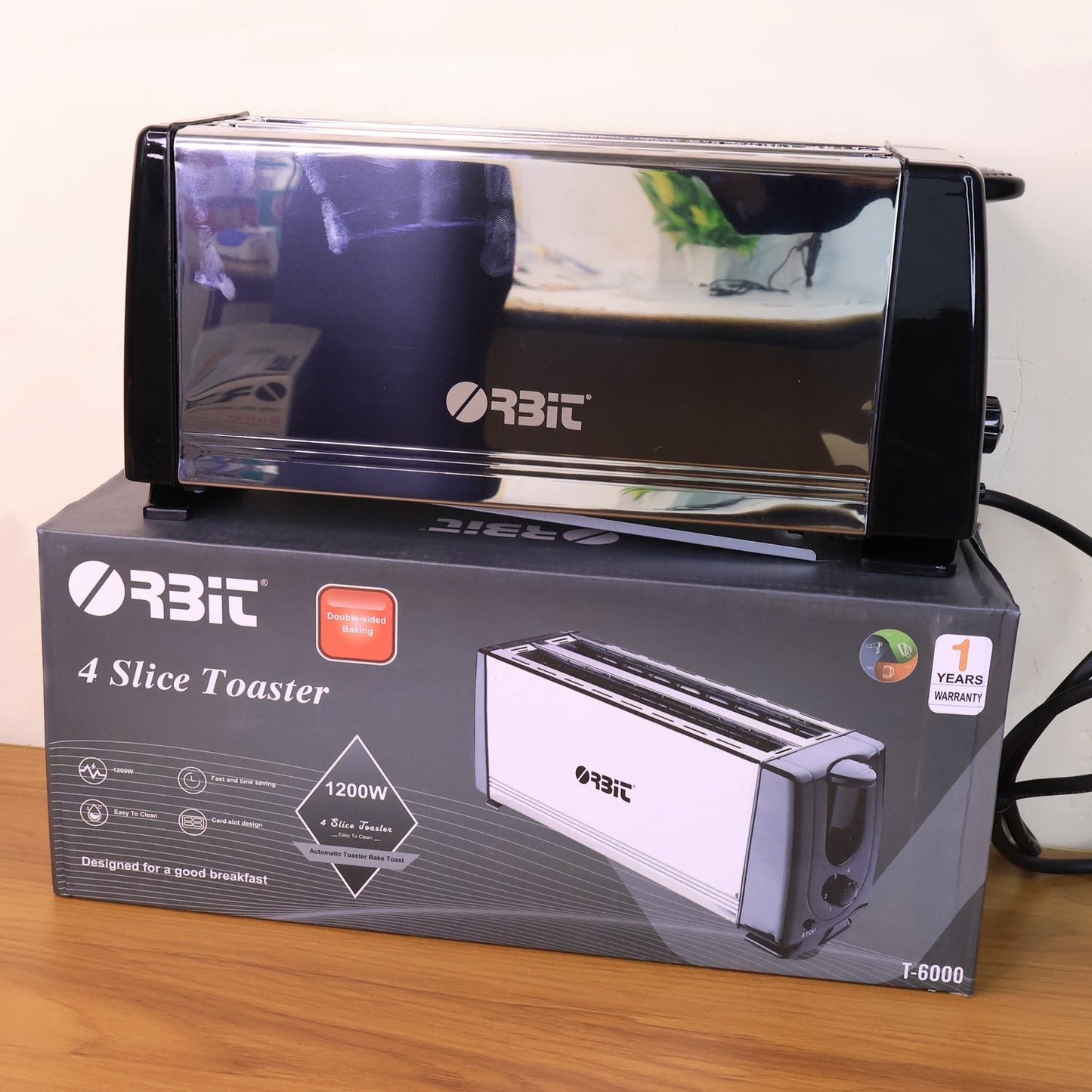Orbit Adjustable Pop-Up Toaster - 1200w signaturekarts