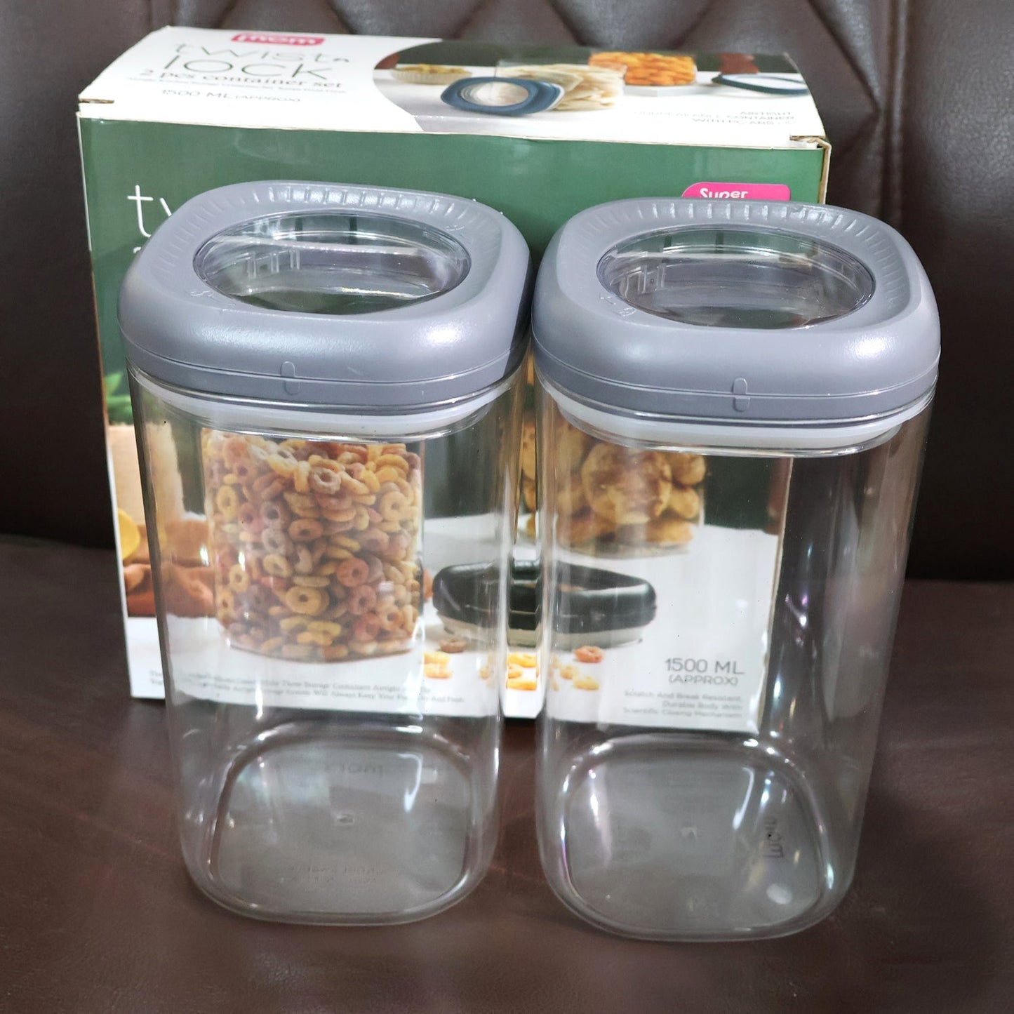 Supermom Airtight Kitchen Storage Containers – (2 Pc Set / 1500 ml) signaturekarts