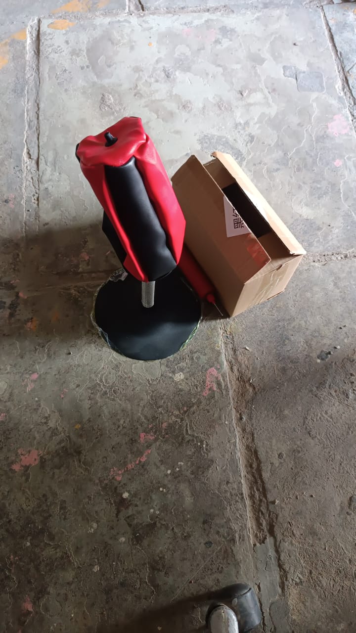 Inflatable Punching Bag with Air Pump Signaturekarts