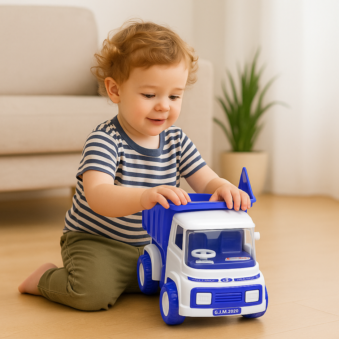 Big Friction Powered Dumper Truck Toy for Kids Your Brand