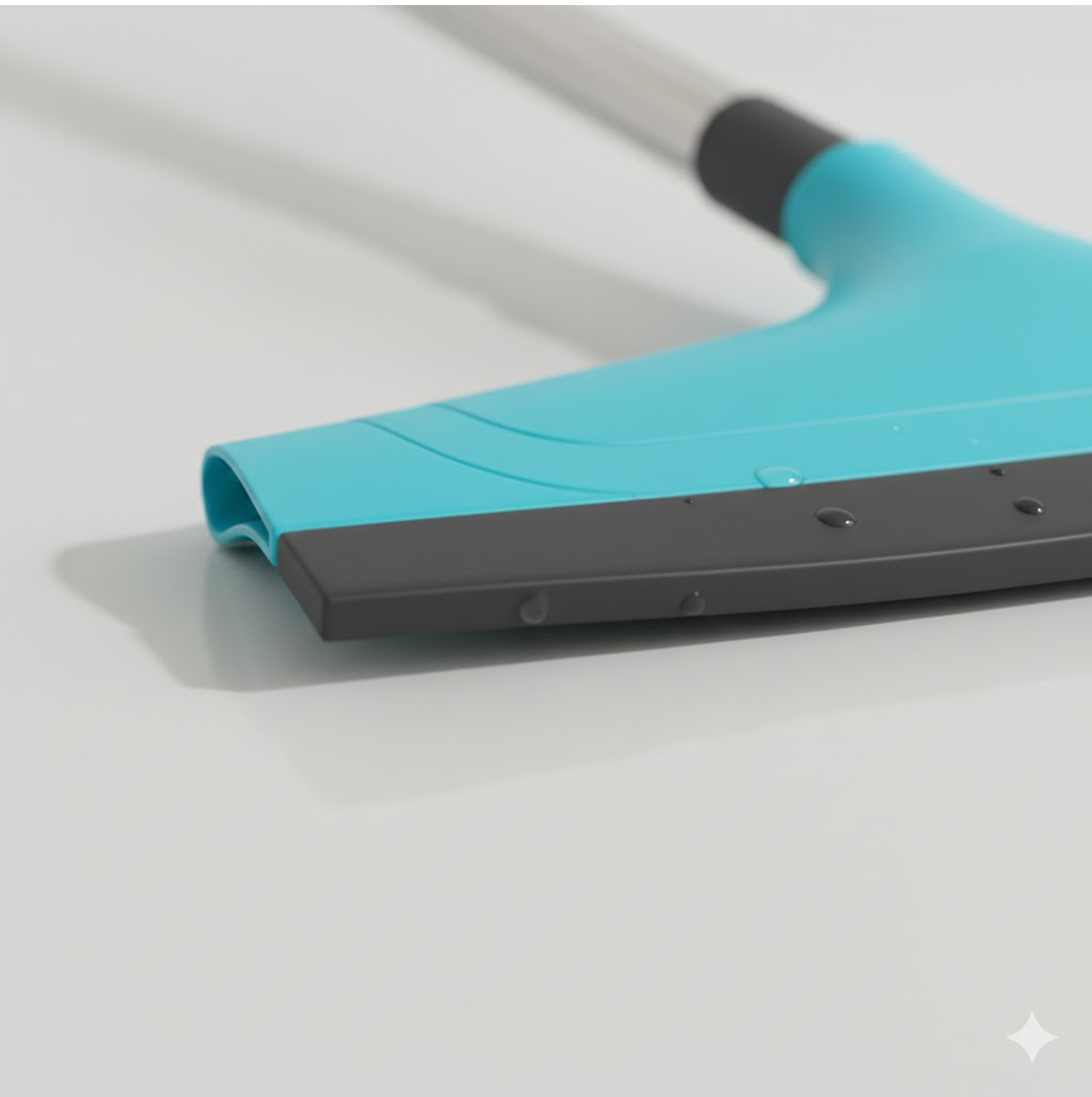 Telescopic Home / Bathroom Wiper 12 Inch (30 cm), Plastic Floor Wiper Your Brand