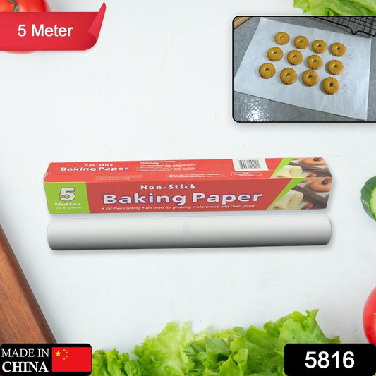 Non-Stick Parchment Paper – Easy Cleanup for Baking & Cooking (5 Mtr) signaturekarts