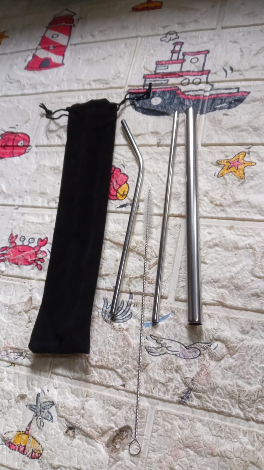 Reusable Stainless Steel Straws with Case for Drinking (4 Pc, Eco-Friendly) signaturekarts