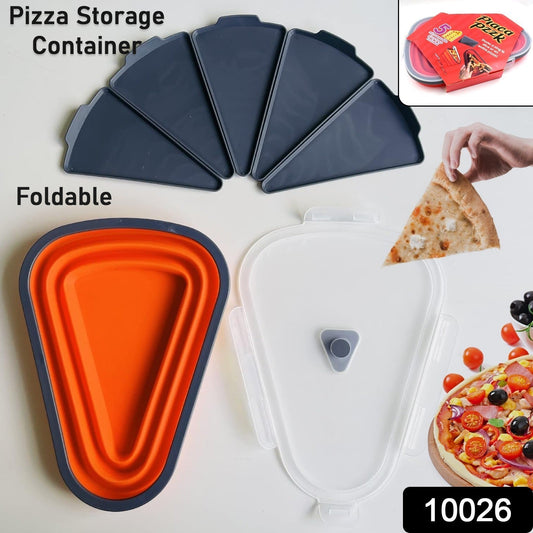 Reusable Expandable Pizza Storage Container with 5 Microwavable Trays Signaturekarts