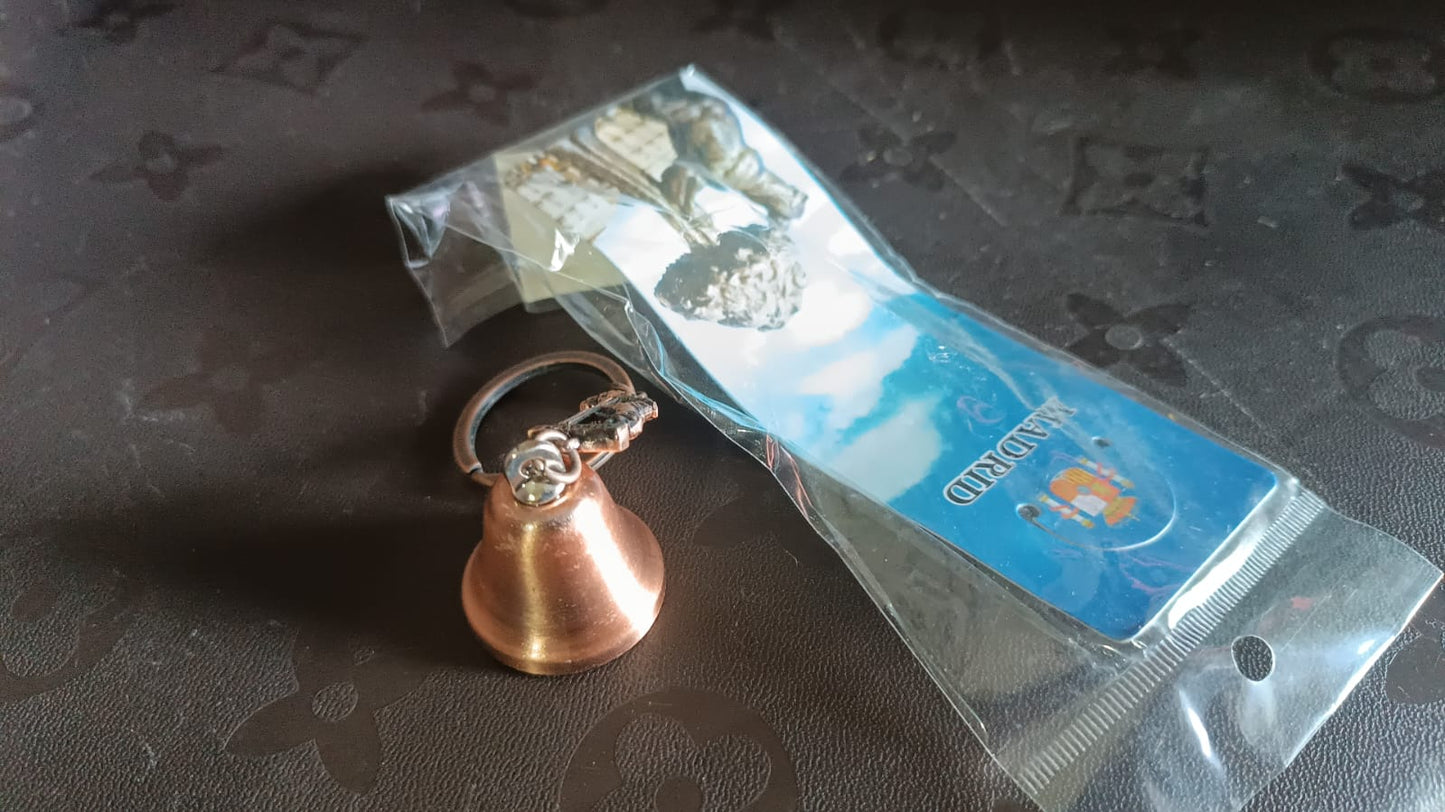 Metal Small Temple Bell Keychain, Motorcycle Bell Keychain (1 Pc / Mix Color) Signature kart