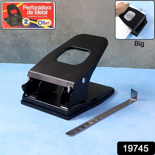 Heavy-Duty Metal 2-Hole Paper Punch Machine signaturekarts