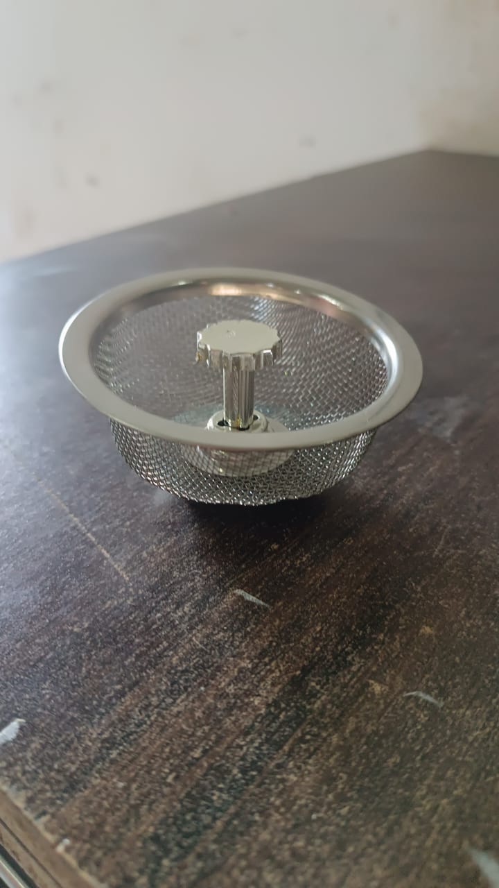 Stainless Steel Sink Strainer Basket Strainer Kitchen Sink Strainer (1 Pc) Signaturekarts