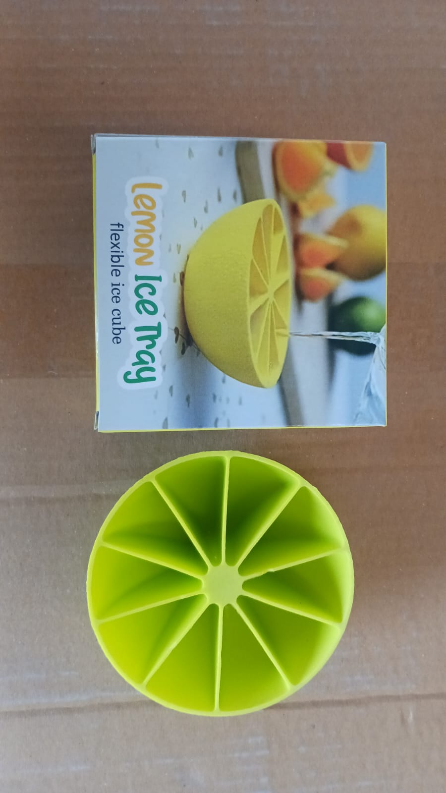 Lemon Shape Flexible Silicone Ice Cube Tray – 8-Slot Round Ice Mold (1 Pc) Signature kart