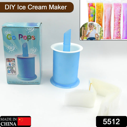 DIY Manual Popsicle Maker – Reusable Ice Cream Mold (Approx 20 Pcs Packing Bag) signaturekarts