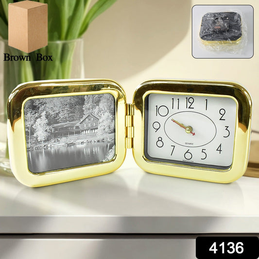 Portable Foldable Desk Clock – Space-Saving and Stylish (1 Pc) Signature kart