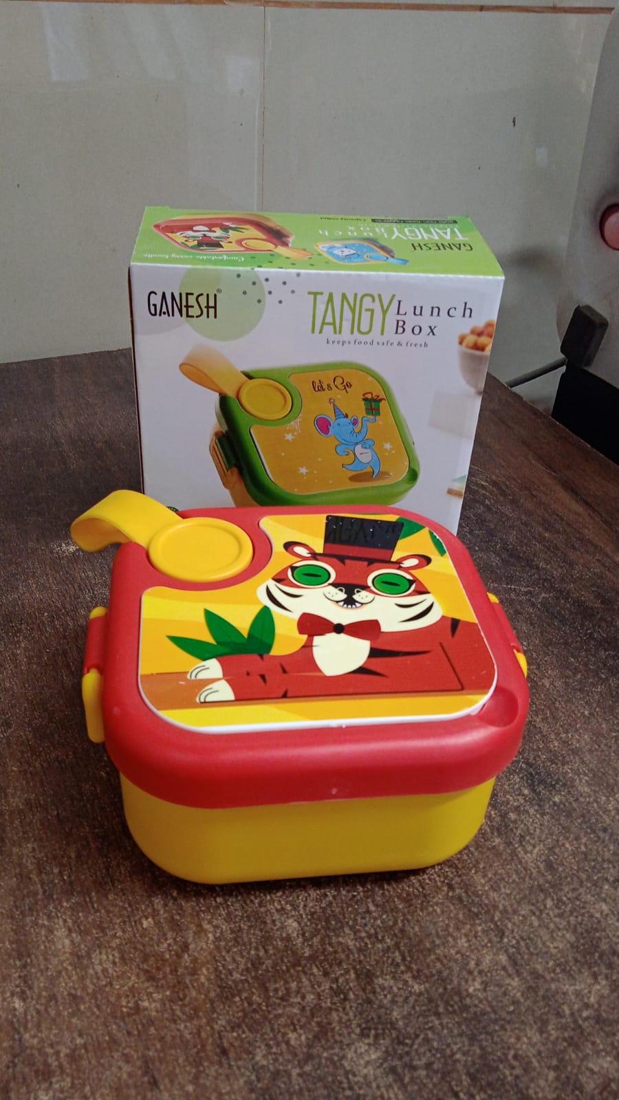 Ganesh Tangy Kids Stainless Steel Lunch Box Signature kart