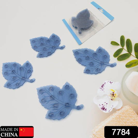 Mini PVC Anti-Slip Bat Mat Baby Non Slip Safety Shower Mats Leaf Shaped 4 Pc Set signaturekarts