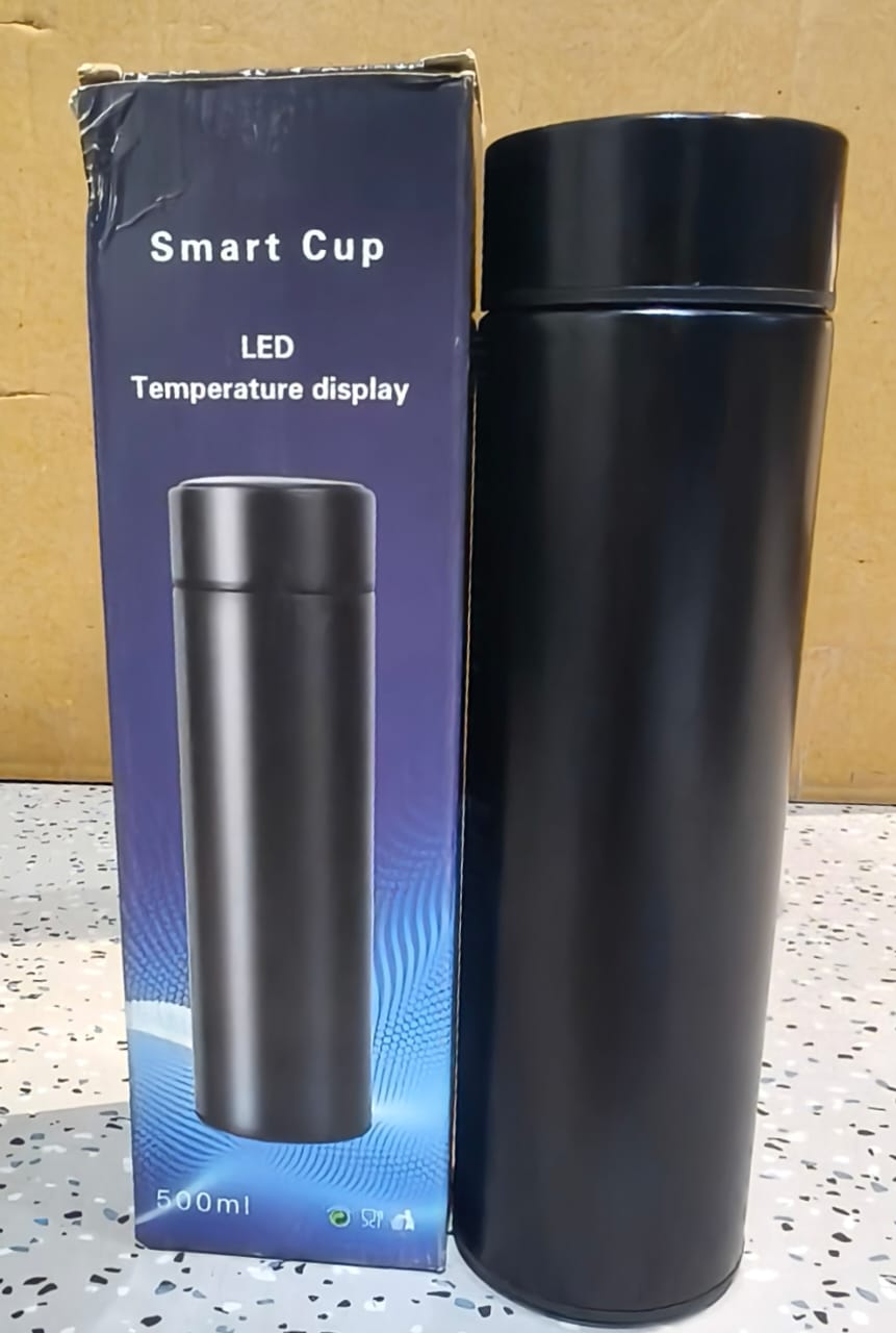 Black Vacuum Insulated Water Bottle (1 Pc / 500ML) Signature Kart