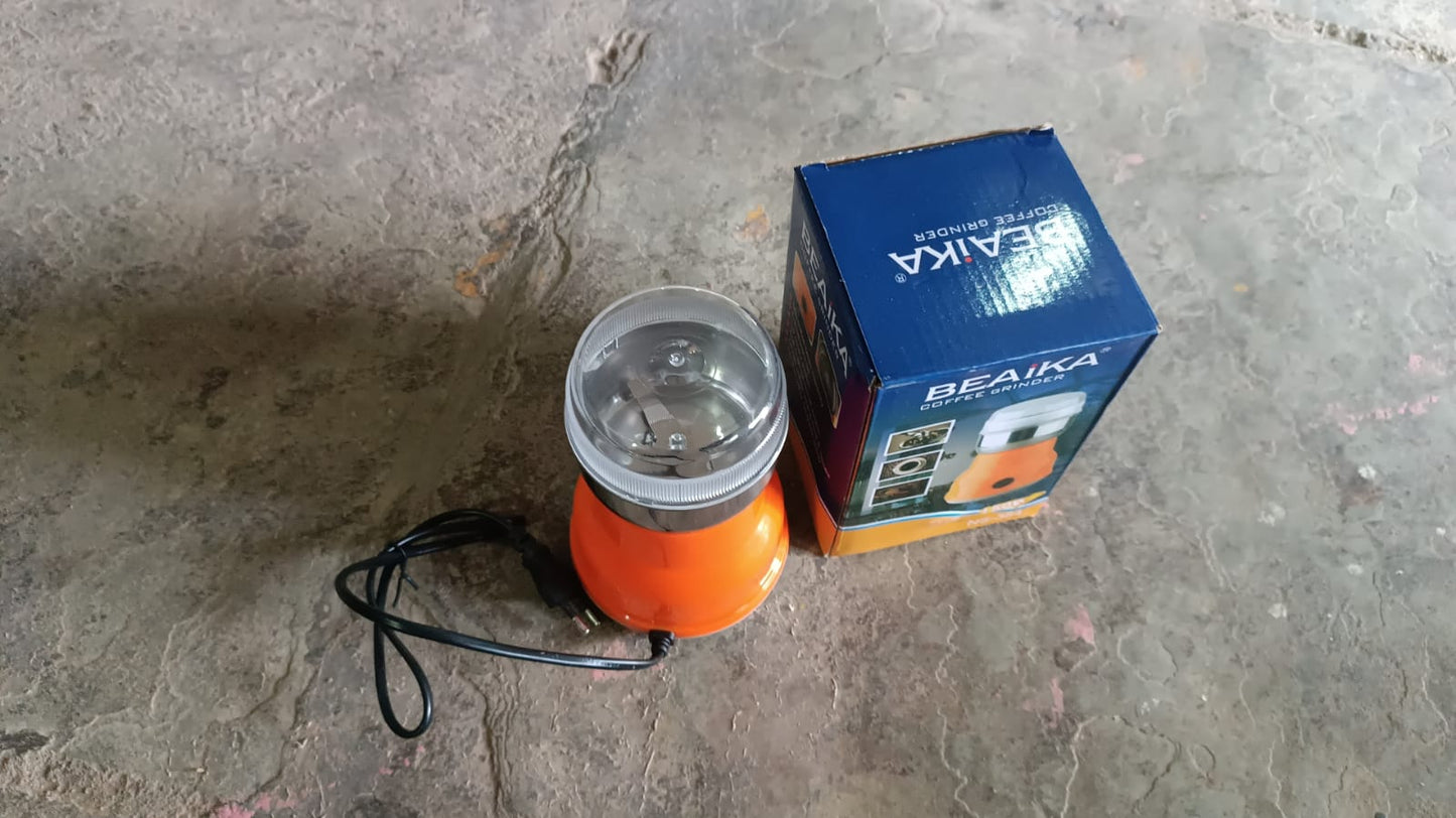 Multi Function Electric Small Food Grinder Grain Grinder (100-200w / 4 Blade / 1 Pc) Signaturekarts