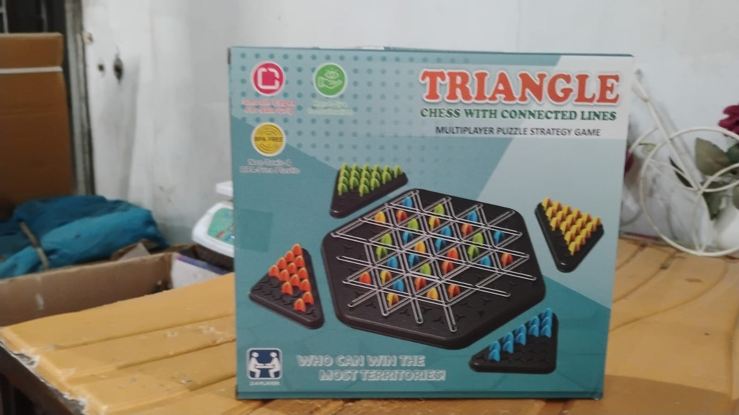 Strategic Triangle Color Matching Puzzle Board Game for Kids & Family Signature Kart
