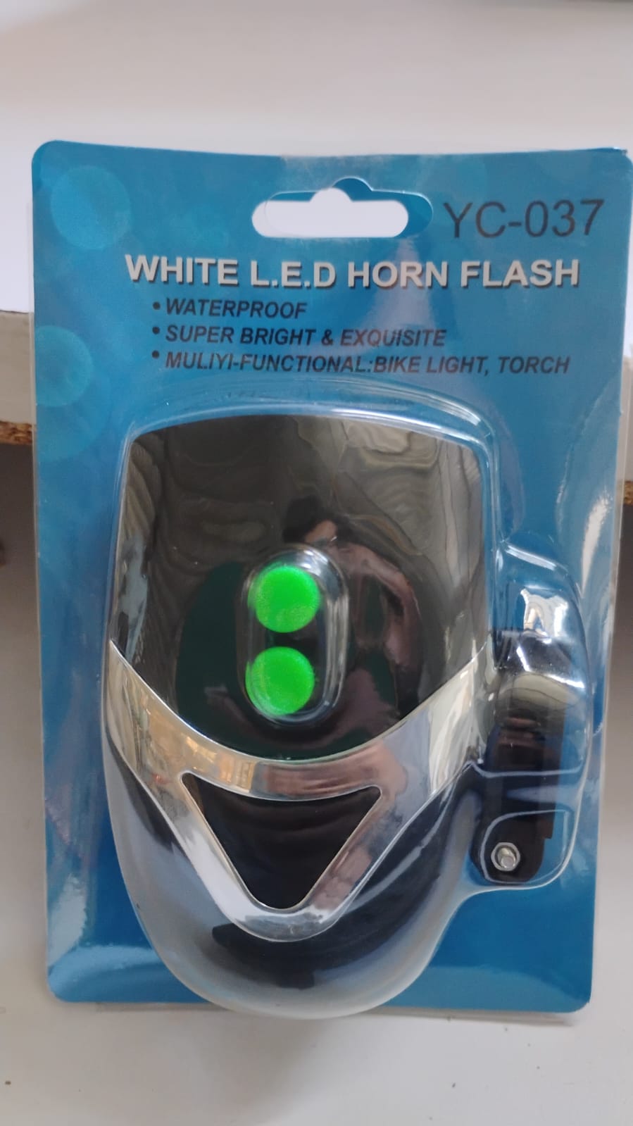 Bicycle 3 LED White Headlight Lamp (1 Pc / Battery not included) Signature kart