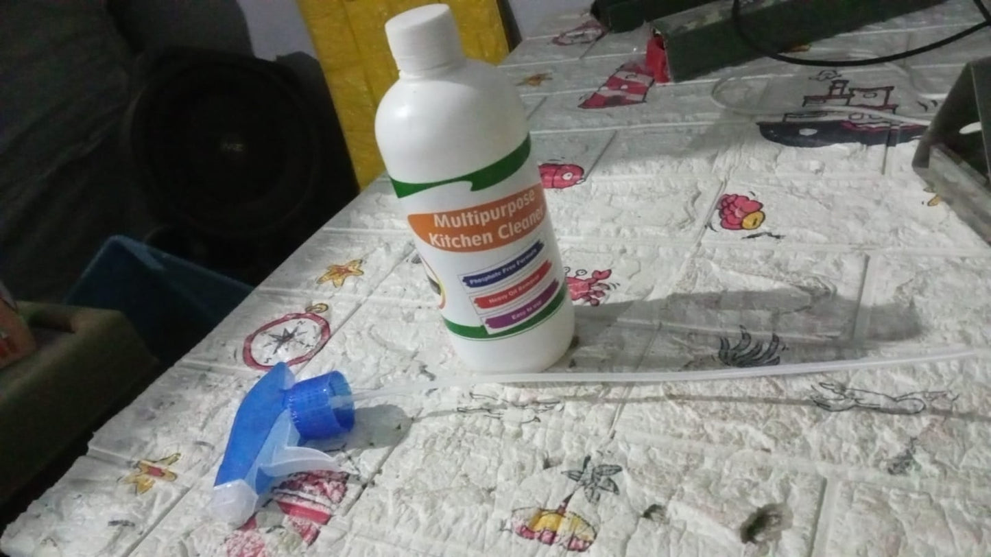 Kitchen Cleaner Spray for Oil & Grease on Stoves (Approx 500ml, Non-toxic) signaturekarts