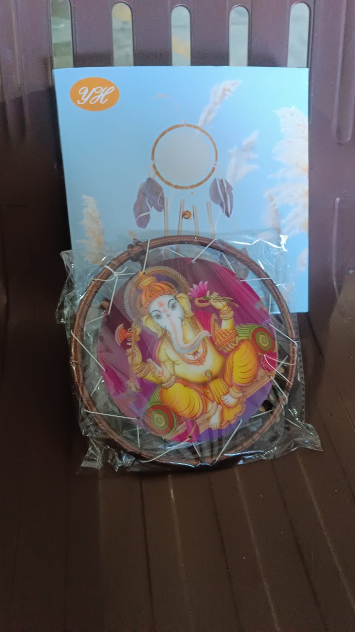 Lord Ganesh Wind Chimes Outdoor Hanging Wind Chime (1 Pc) Signature kart