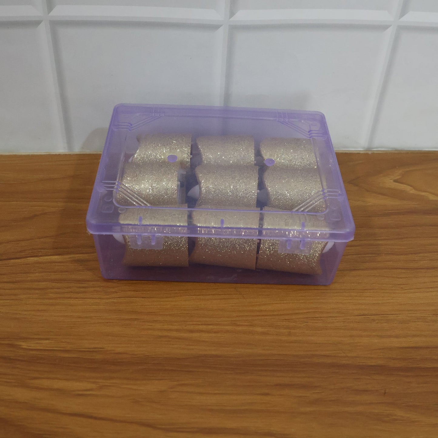 Christmas Premium Glitter LED Tealight Candles (9 Pc Set) The Morsignaturekarts