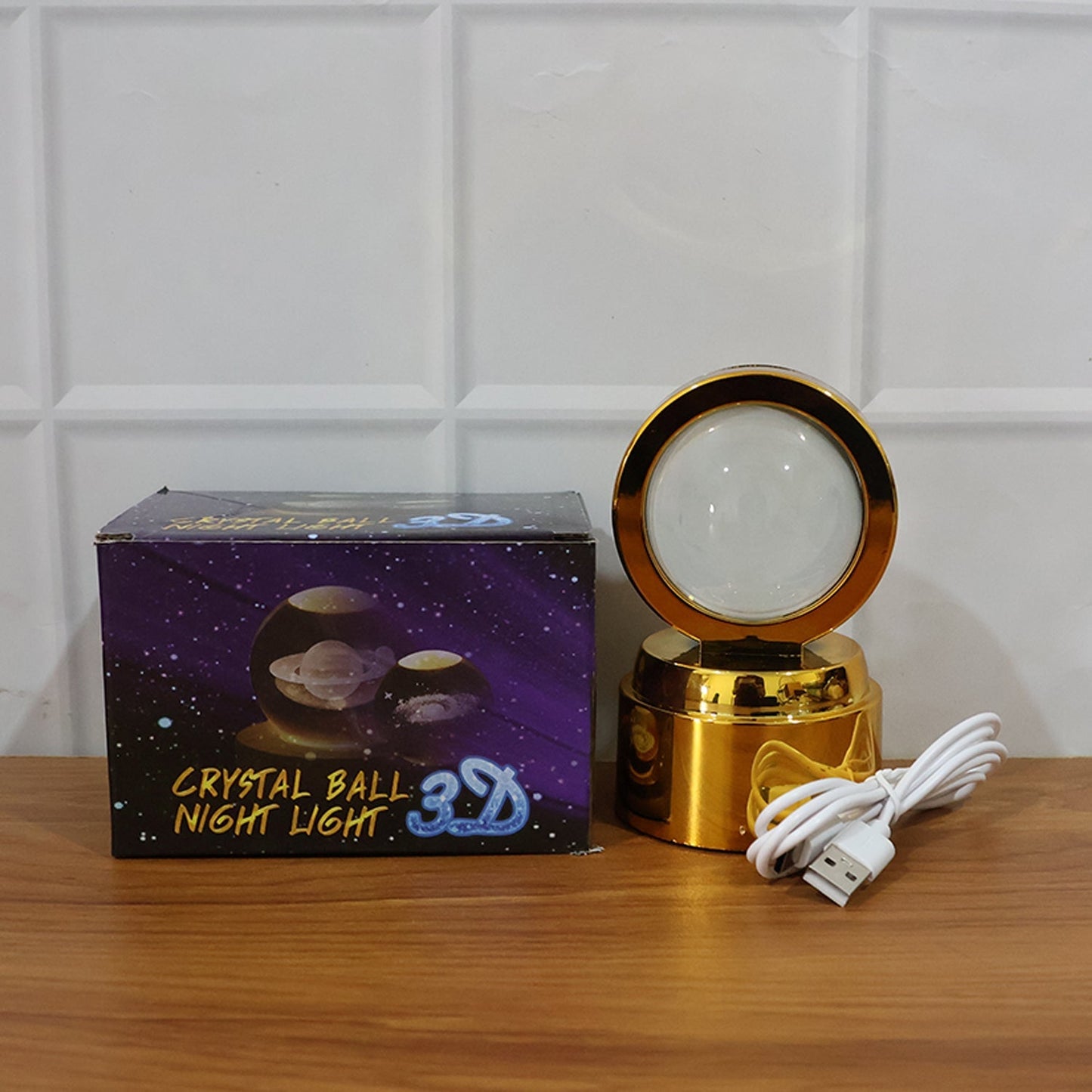 Mahadev 3D Crystal Ball Night Light (1 Pc) The Morsignaturekarts