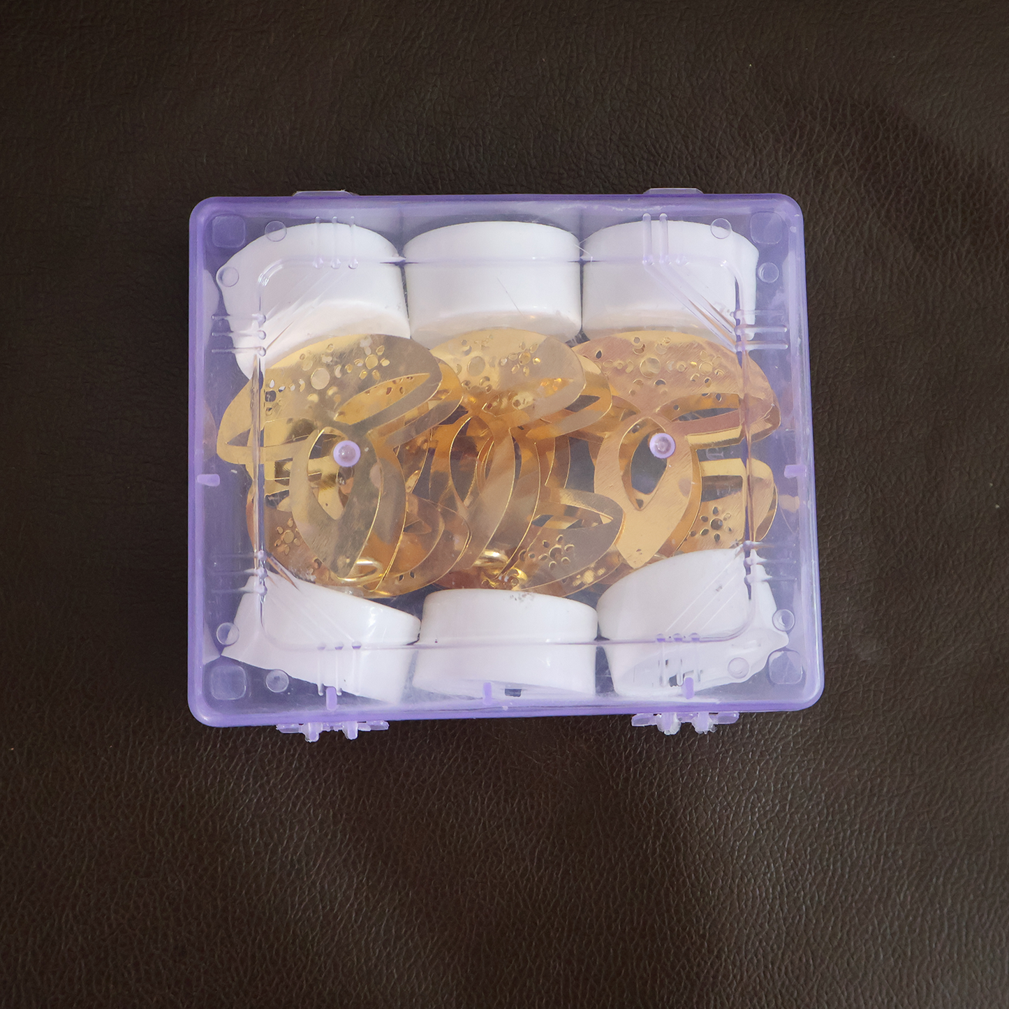 Golden Diya Shaped LED Tealight Candles (6 Pc) signaturekarts