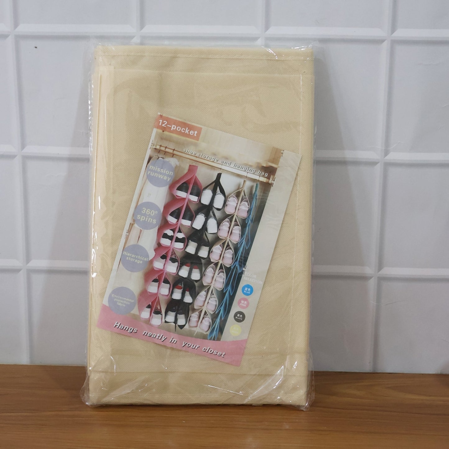 12 Grids Hanging Storage Bag (1 Pc / 12 Pocket / Mix Color) The Morsignaturekarts