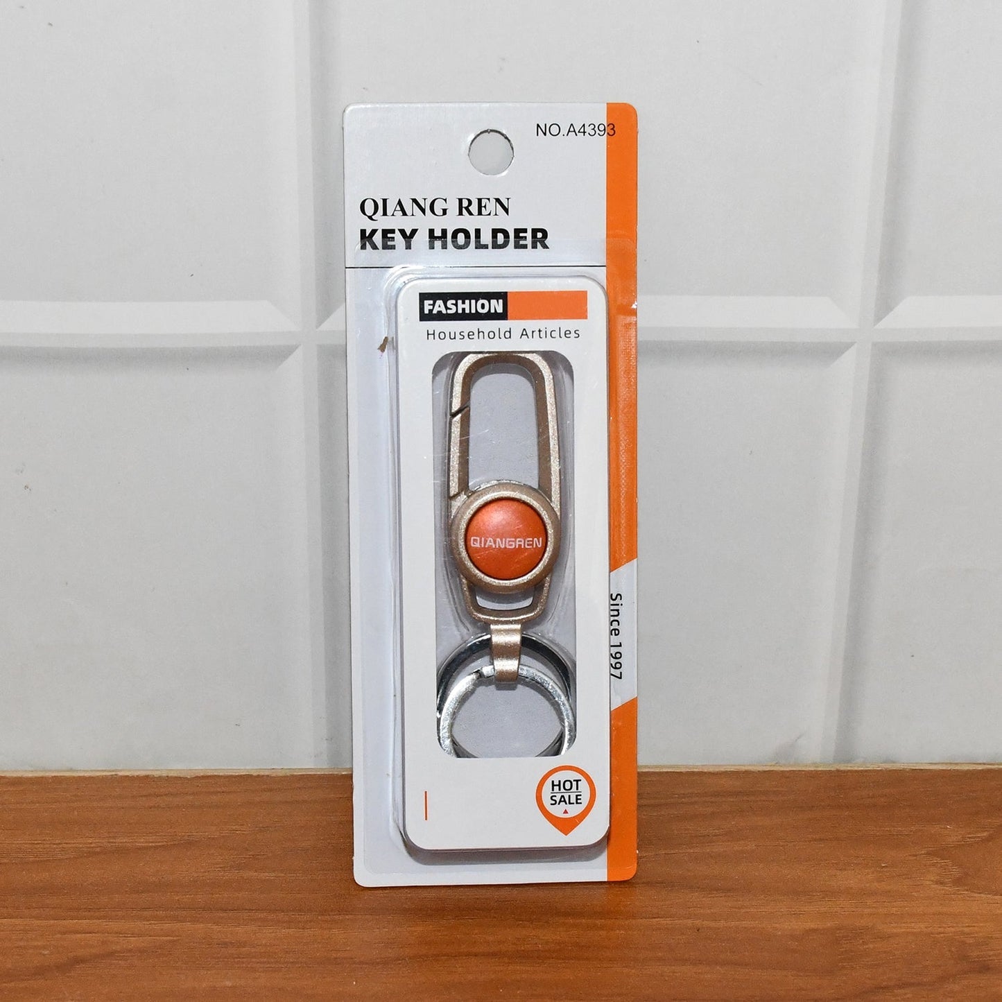 Premium Metal Keychain Carabiner Clip Hook with Dual Key Rings (1 Pc) signaturekarts