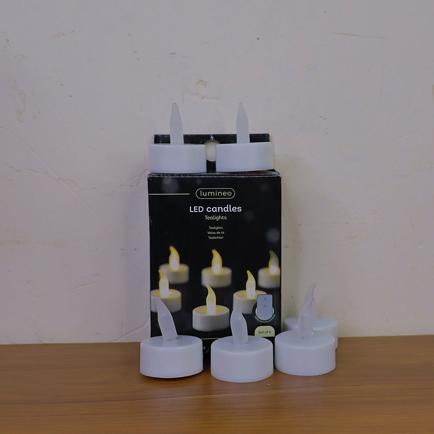 LED Flameless Tealight Candles Lights (6 Pc / Without Remote) signaturekarts
