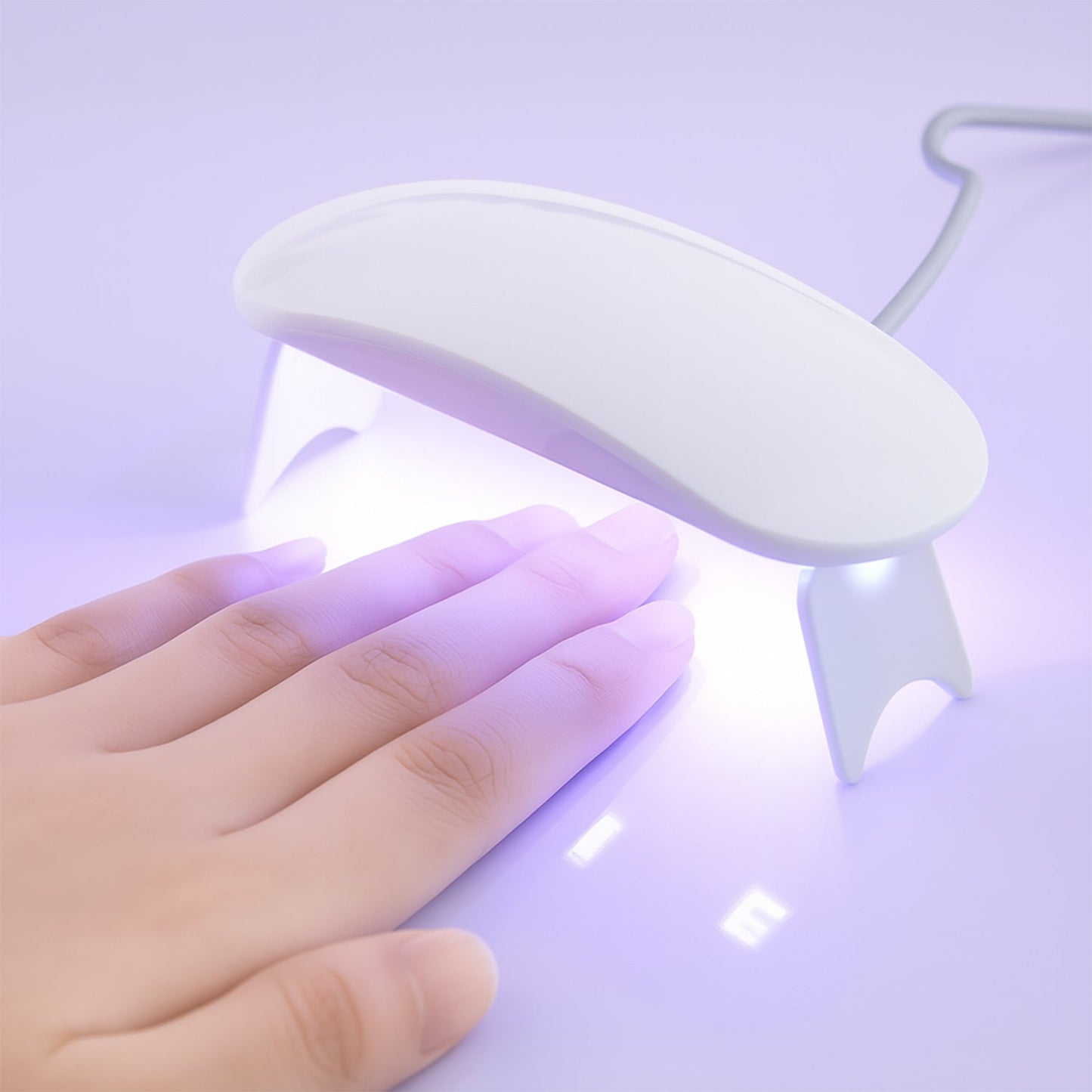 Mini Portable UV LED Nail Lamp for Gel Nail Polish Curing (1 Pc) Signature Kart